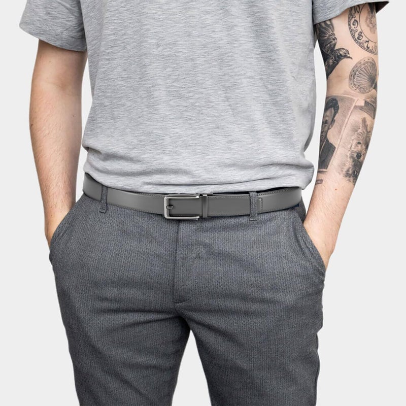 CHAOREN Click Belts for Men - Mens Ratchet Belt 1 3/8" for Dress Pants - Perfect Companion to Men's Oxfords - Image 2